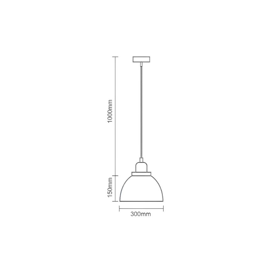 Żyrandol na lince 1xE27/60W/230V śr. 30 cm