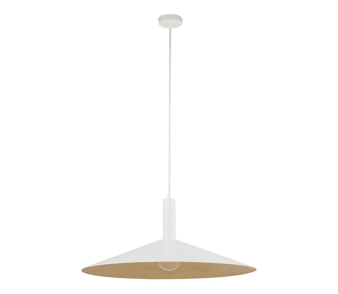 Żyrandol na lince CAPRI 1xE27/15W/230V śr. 70 cm biały/złoty