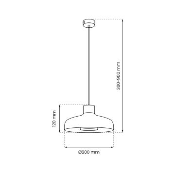 Żyrandol na lince LINEA 1xGX53/12W/230V czarny