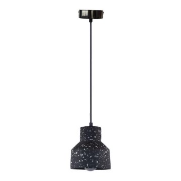 Żyrandol na lince TERRAZZO 1xE27/60W/230V śr. 12 cm czarny