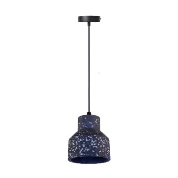 Żyrandol na lince TERRAZZO 1xE27/60W/230V śr. 12 cm czarny