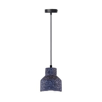 Żyrandol na lince TERRAZZO 1xE27/60W/230V śr. 12 cm czarny