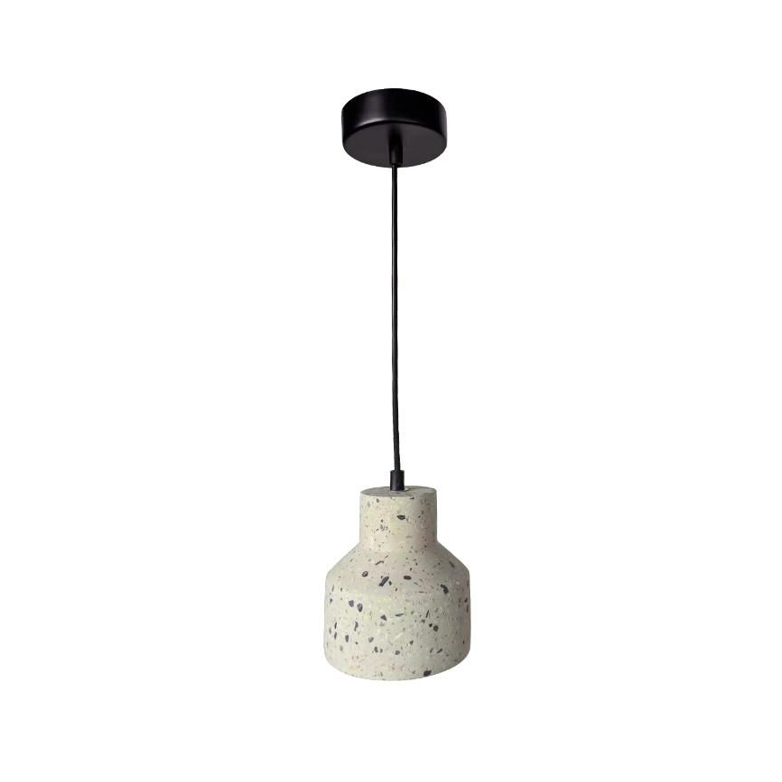 Żyrandol na lince TERRAZZO 1xE27/60W/230V śr. 12 cm kremowy